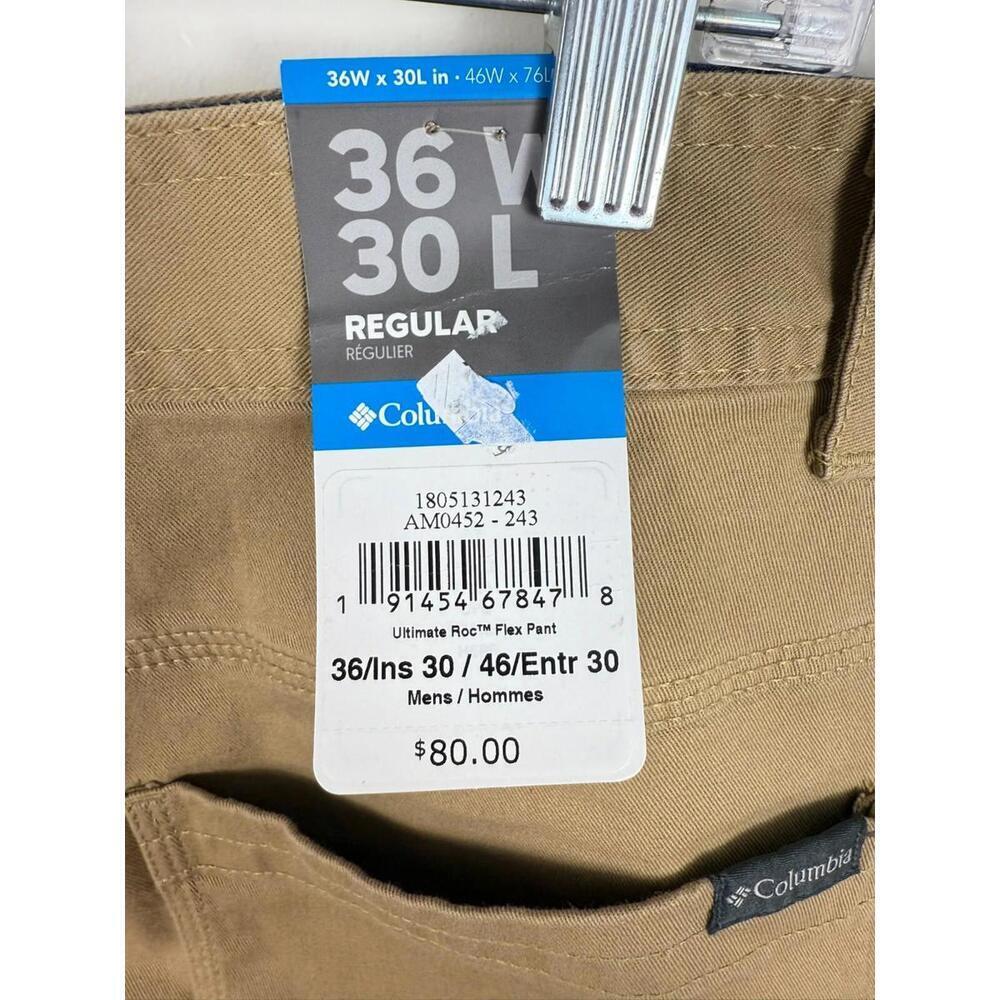 NWT Columbia Flex Roc Pants Utility Outdoor Trail Hiking Work Wear 36x30 - Picture 3 of 3